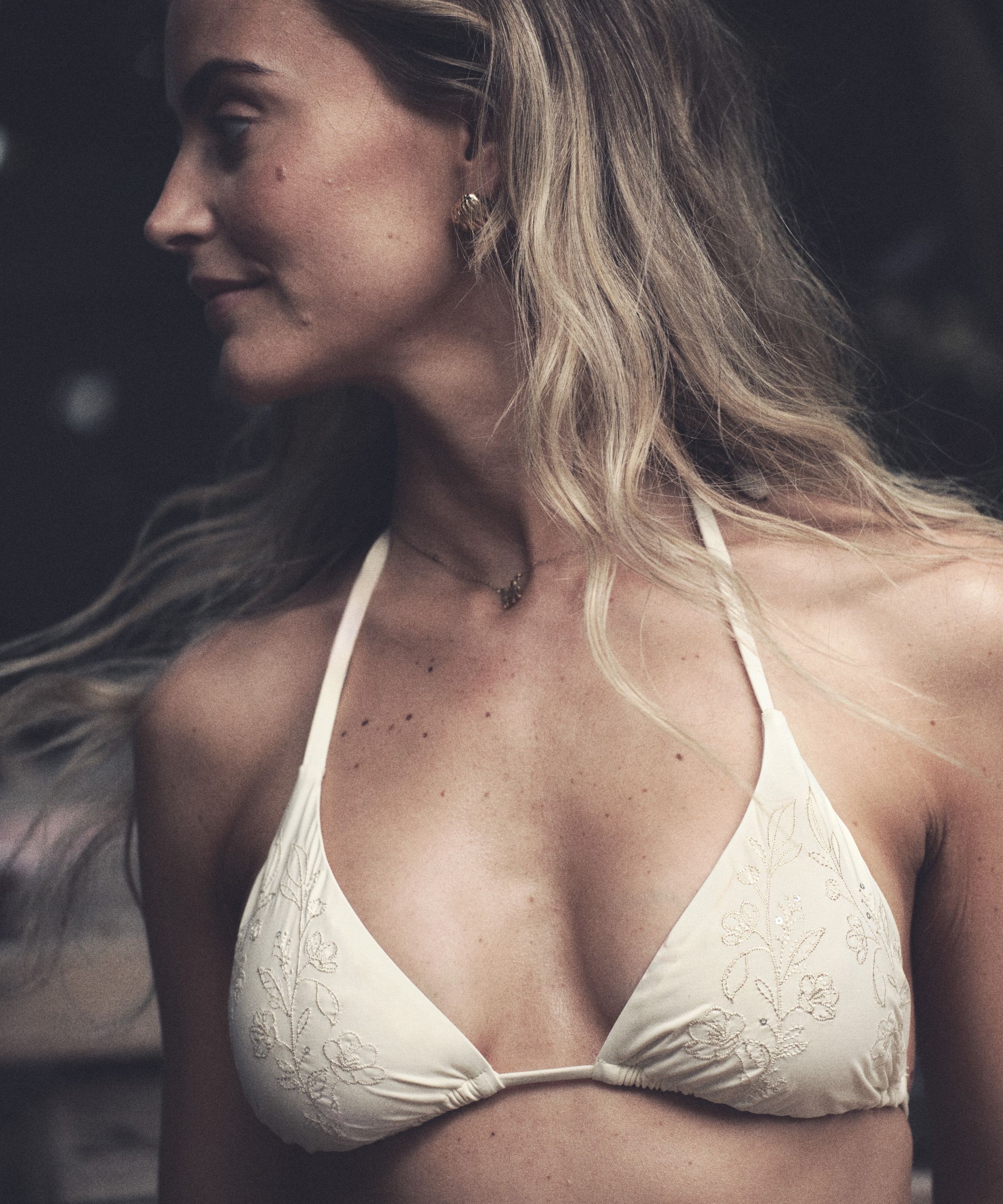 G&oacute;ra od bikini Giselle w kształcie tr&oacute;jkąta, Biały, main