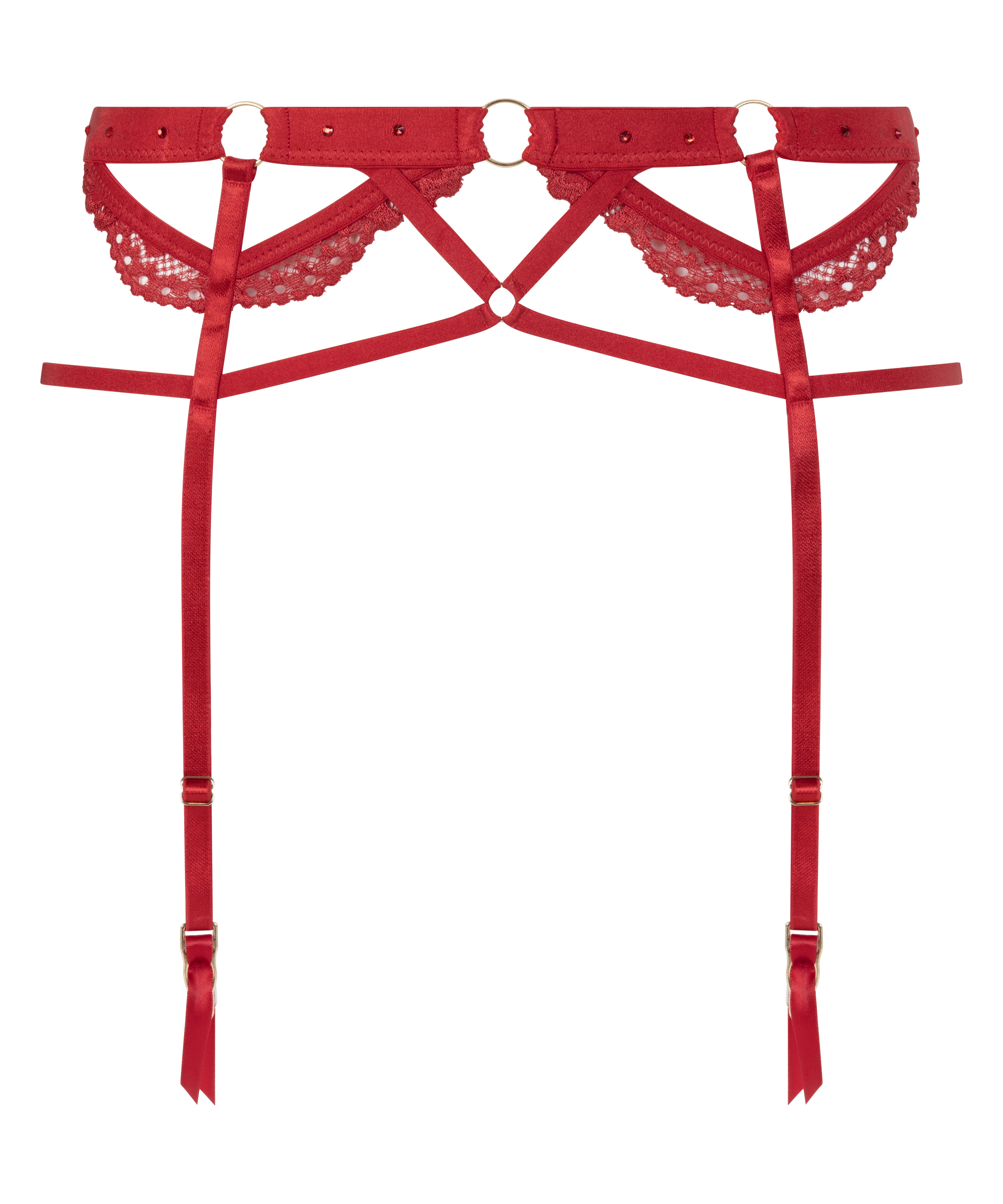 Podwiązki Private Jacky, Czerwony, main