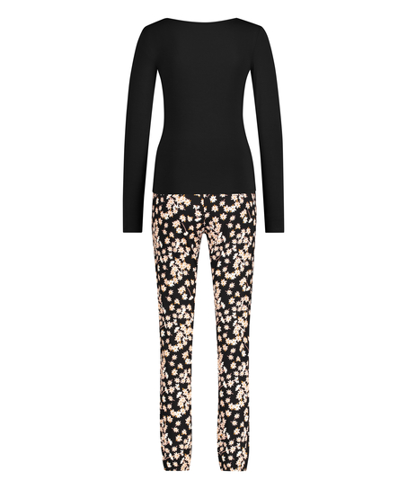 Pyjama set Daisy, Czarny