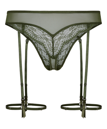 Stringi Highleg Isabelle z Wysokim Stanem, Zielony