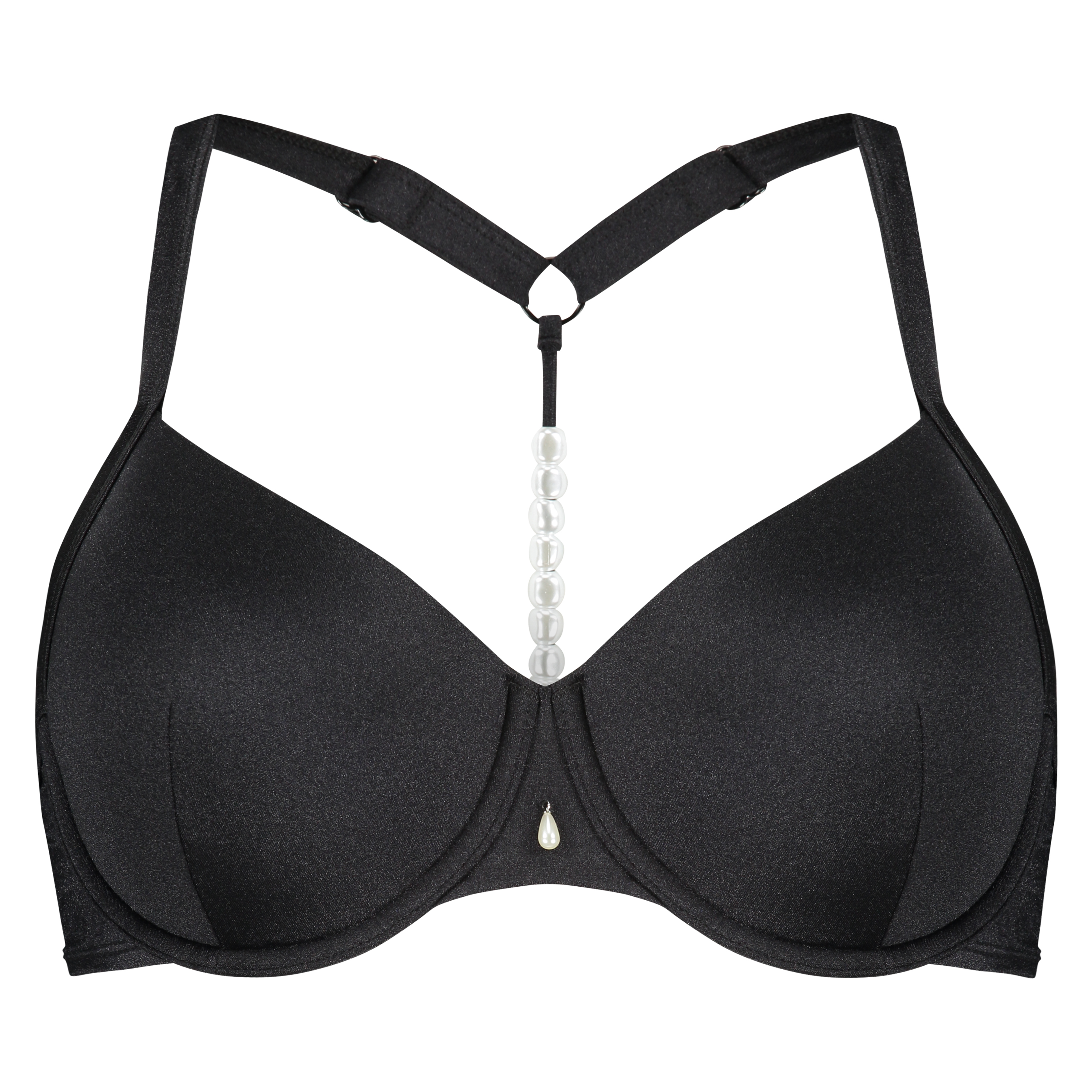Cannes Padded Underwired Bikini Top Vivian Hoorn, Czarny, main