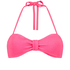G&oacute;ra od bikini typu bandeau Crinkle, R&oacute;żowy