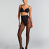 15 Denier Rajstopy Back Lace, Czarny