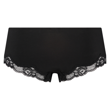 Secret Lace boxers cotton, Czarny