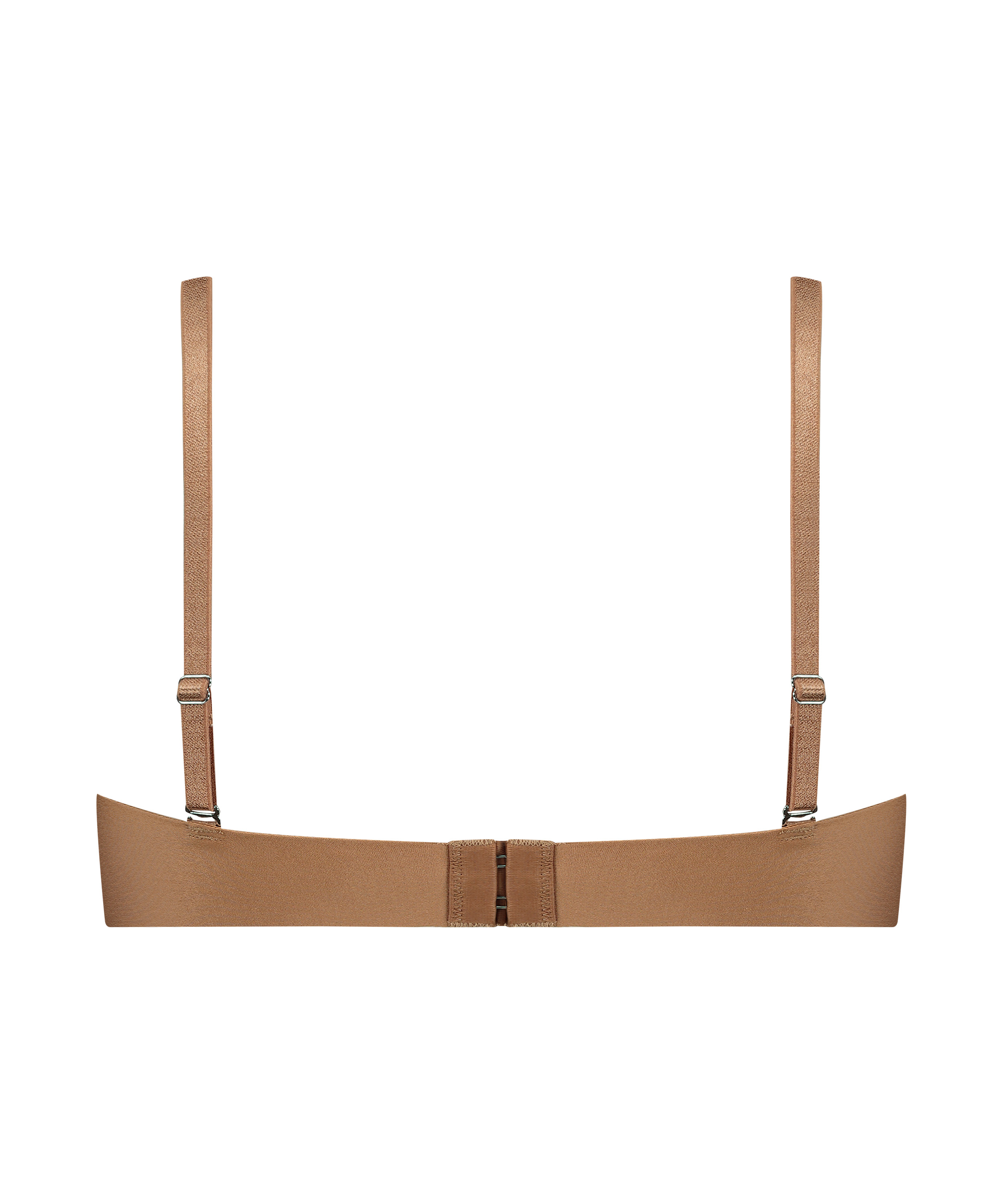 Usztywniany biustonosz z fiszbinami Jane bez ramiączek, Brązowy, main