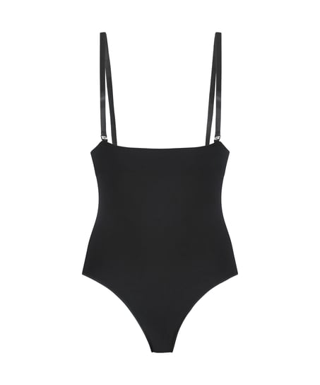 Bezszwowe, wzmacniające figi z wysokim stanem, Czarny