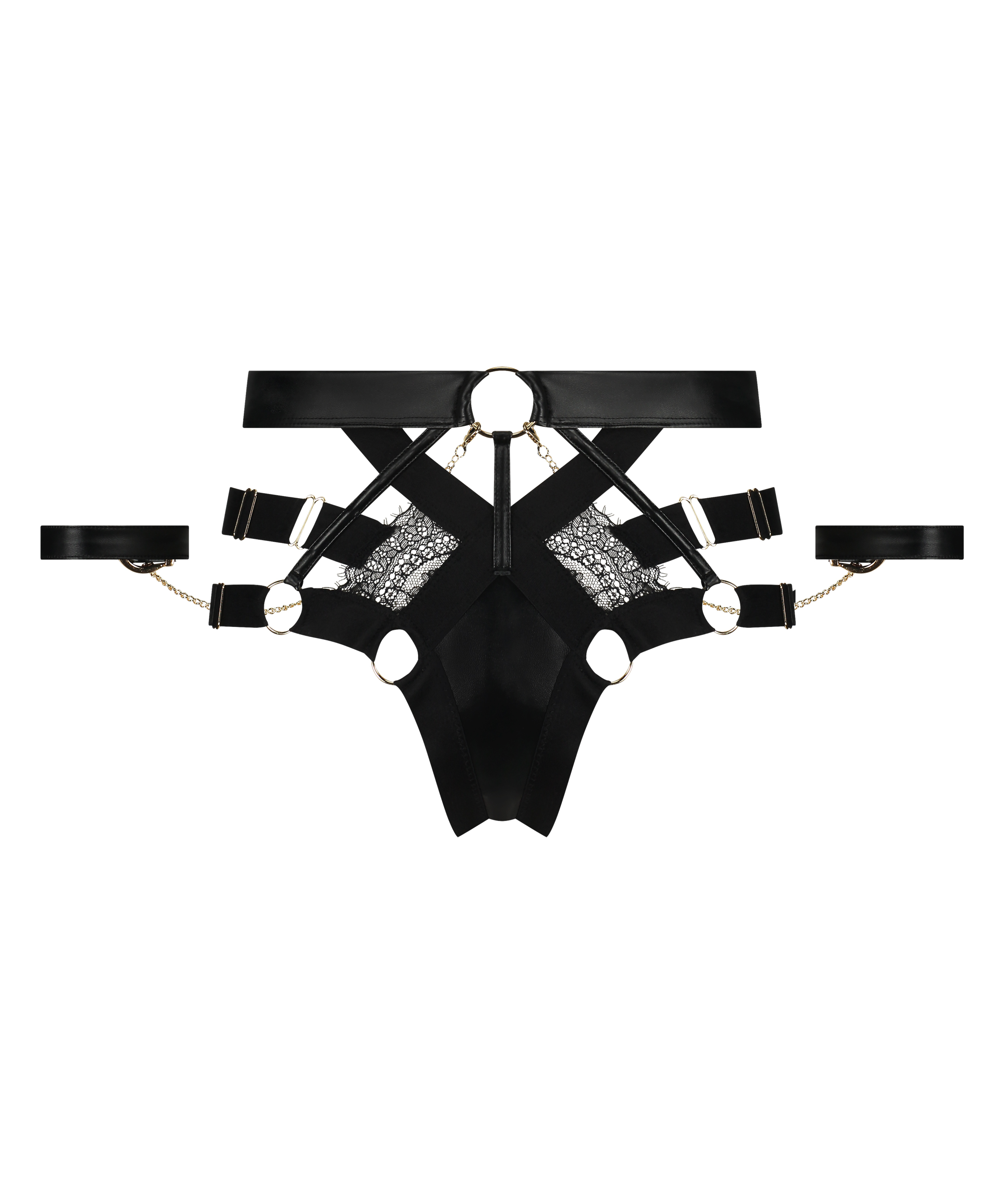 Brazyliany z wysokim wycięciem Faye, Czarny, main