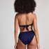 Top od bikini Cozumel Bandeau, Niebieski