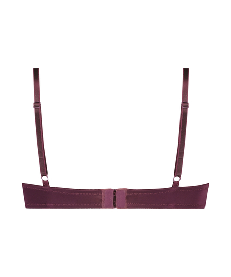 ﻿Biustonosz usztywniany z fiszbinami Plunge, Fioletowy