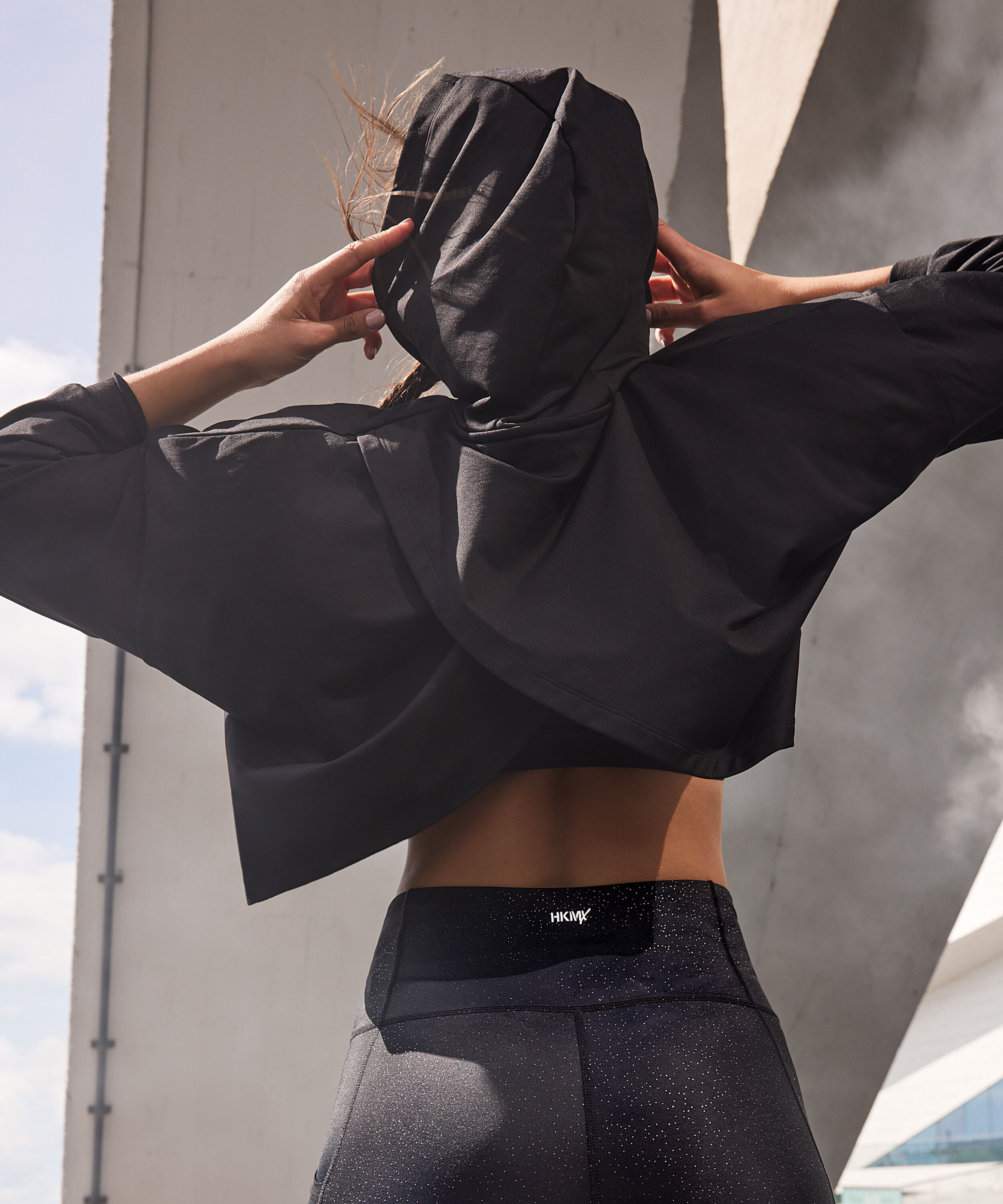 Bluza z kapturem HKMX Flow, Czarny