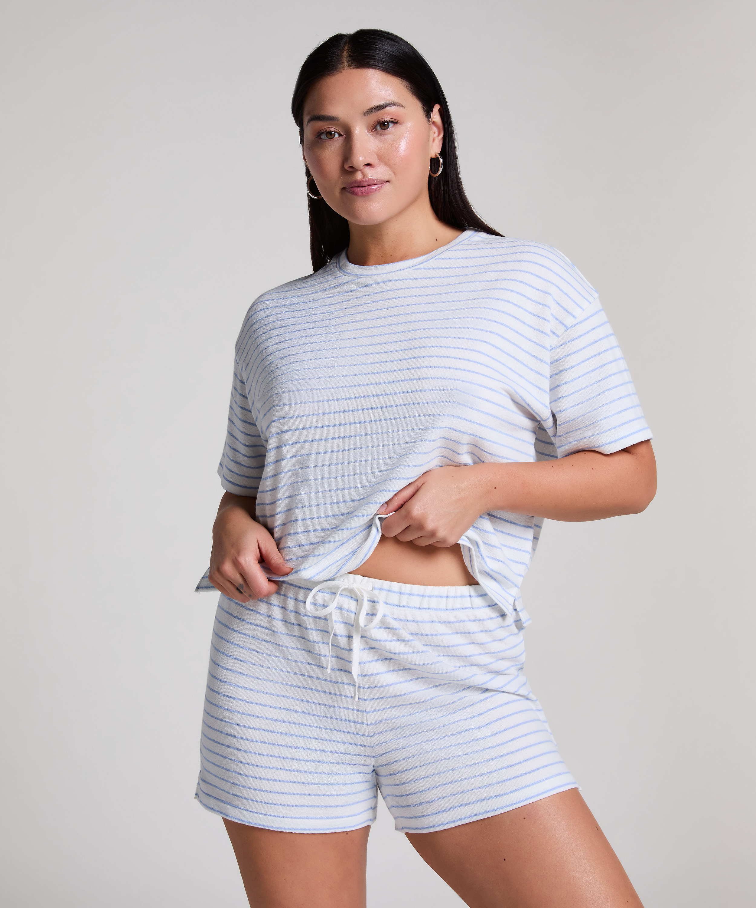 Bawełniane spodenki, Niebieski, main