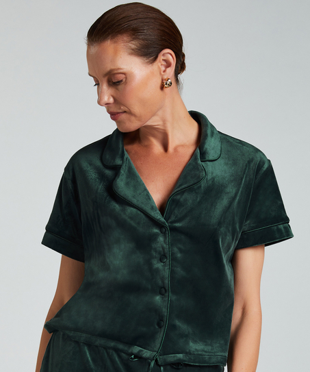 Bluza z weluru, Zielony