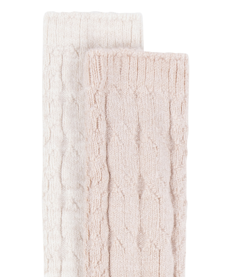 2 pary długich skarpet, Beżowy