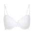 Biustonosz usztywniany z fiszbinami Secret Lace, Biały