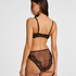 High Waisted Brazilian Gabrielle, Czarny