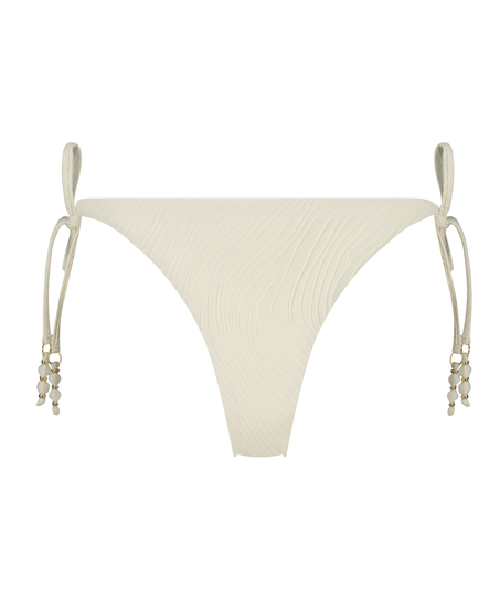 Majtki Bikini Wysoko Krojona Cozumel, Biały