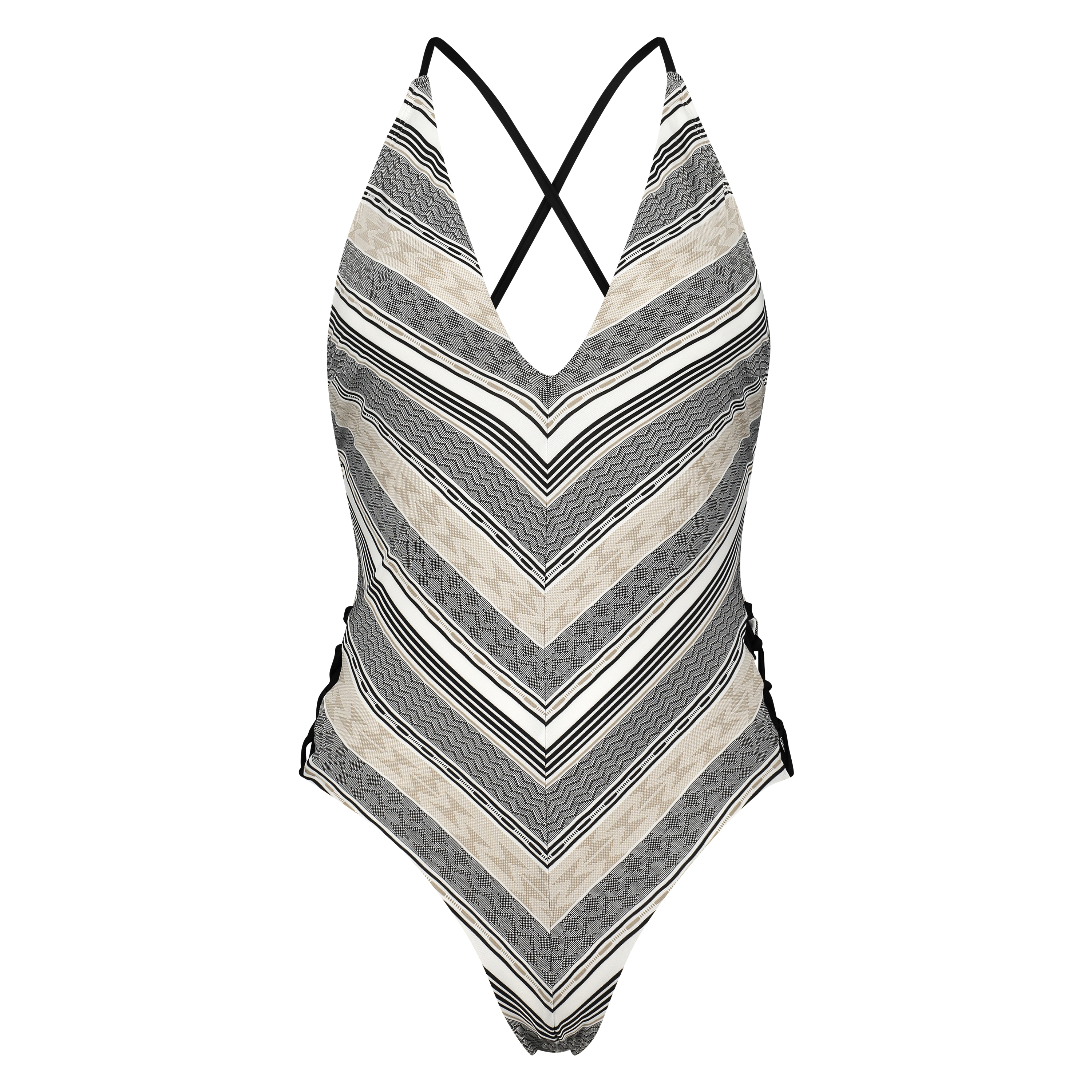 Jacquard Goddess Swimsuit Doutzen, Czarny, main