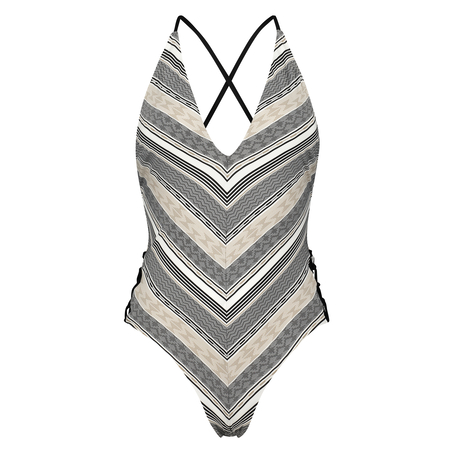 Jacquard Goddess Swimsuit Doutzen, Czarny