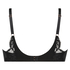 Genevieve padded push-up underwired bra, Czarny