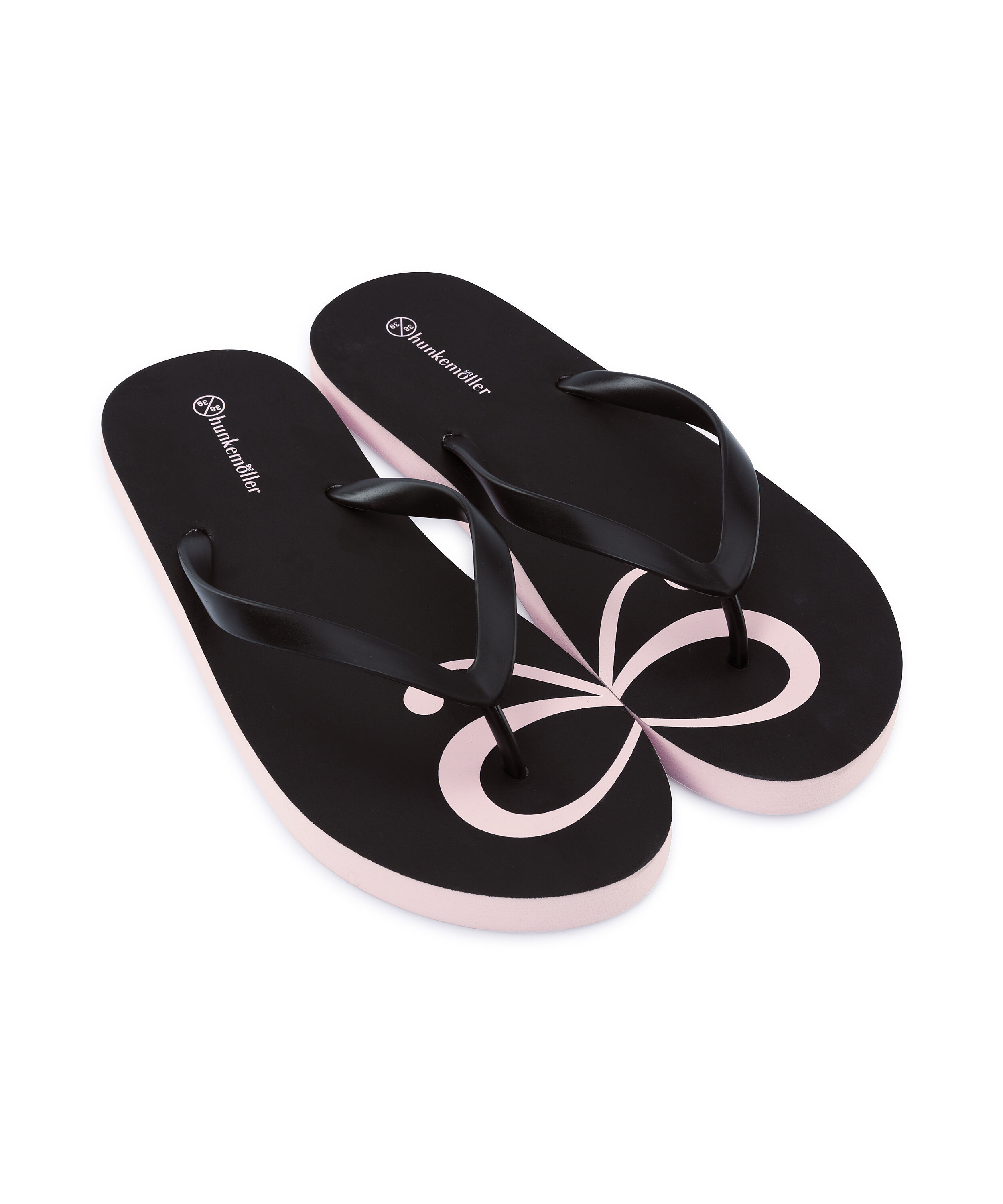 Bow Flip-Flops, Czarny
