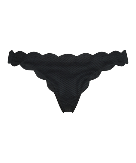 Majtki Bikini Rio Scallop, Czarny