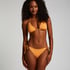 Tr&oacute;jkątna g&oacute;ra od bikini Scallop Lurex, Pomarańczowy
