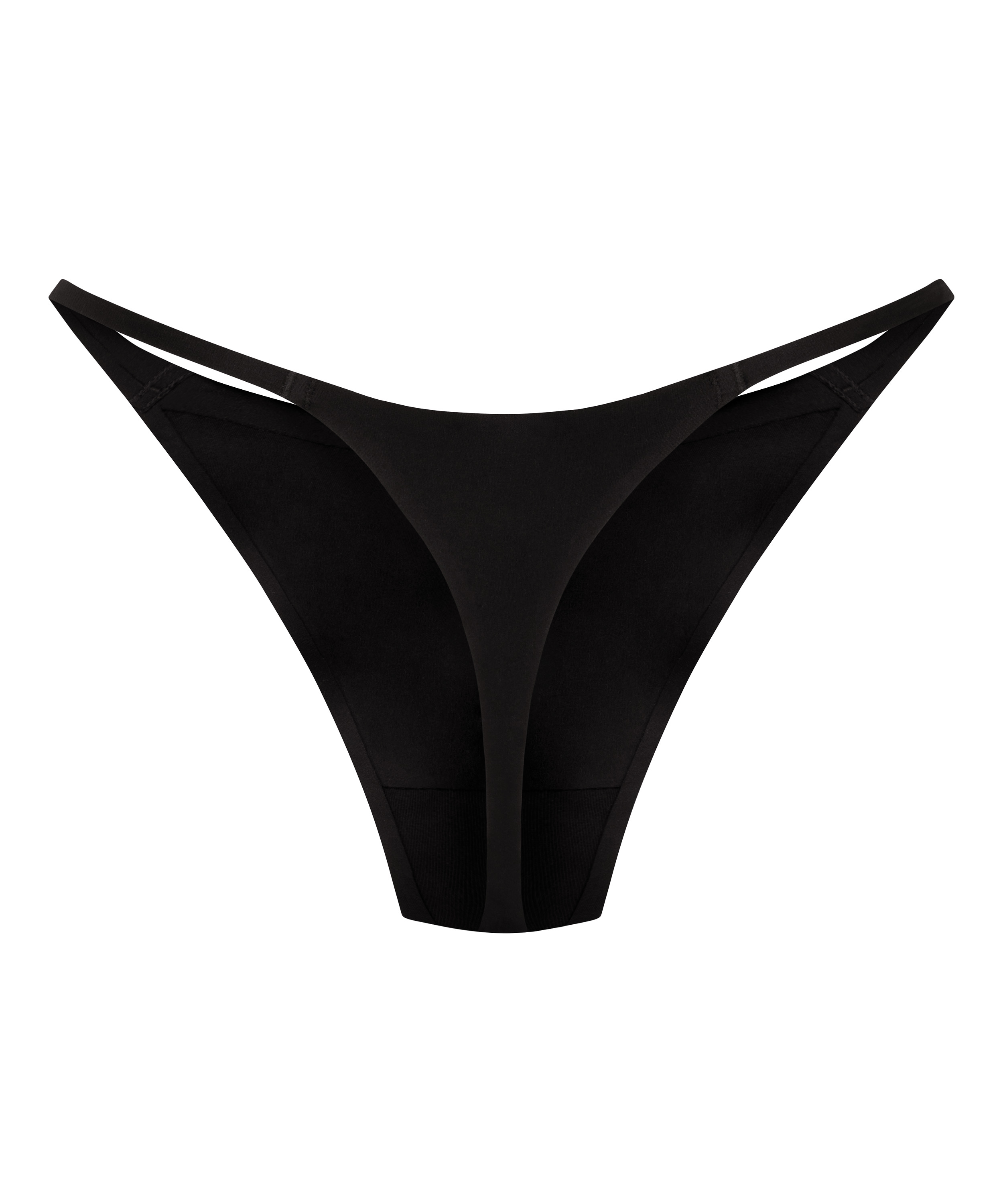 Stringi z wysoko wyciętymi nogawkami Vivianne, Czarny, main