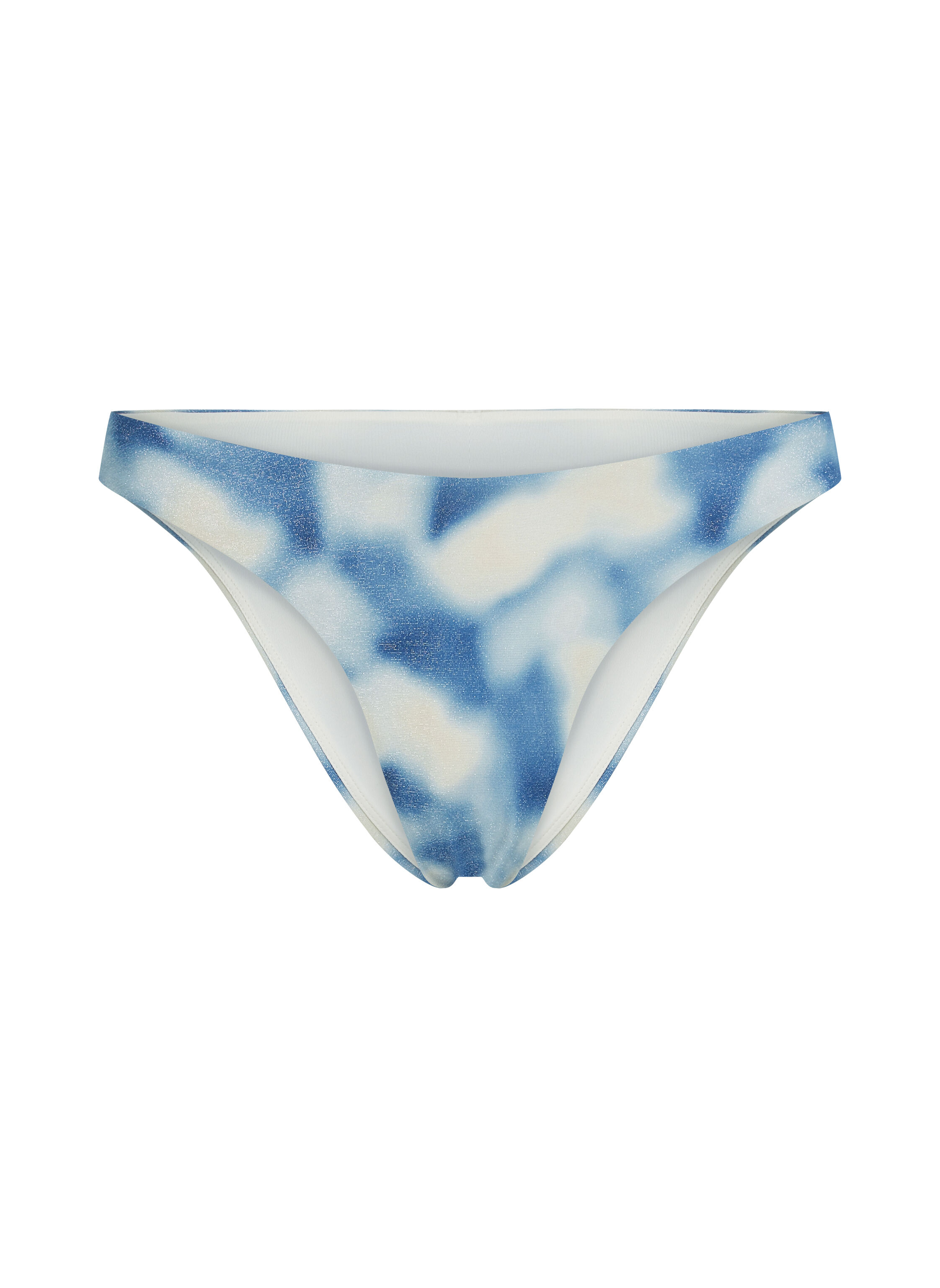 Figi bikini z wysokim wycięciem Lagoa, Niebieski