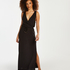 Dżersejowa sukienka plażowa, Czarny