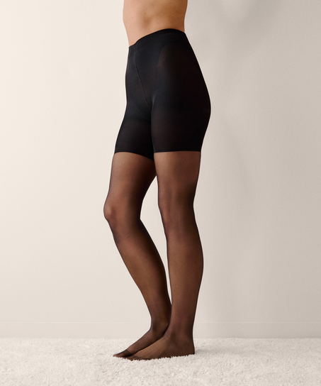 Rajstopy 15 Den Total Lift & Shape, Czarny