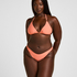 Figi Bikini Highleg Luxe, Pomarańczowy