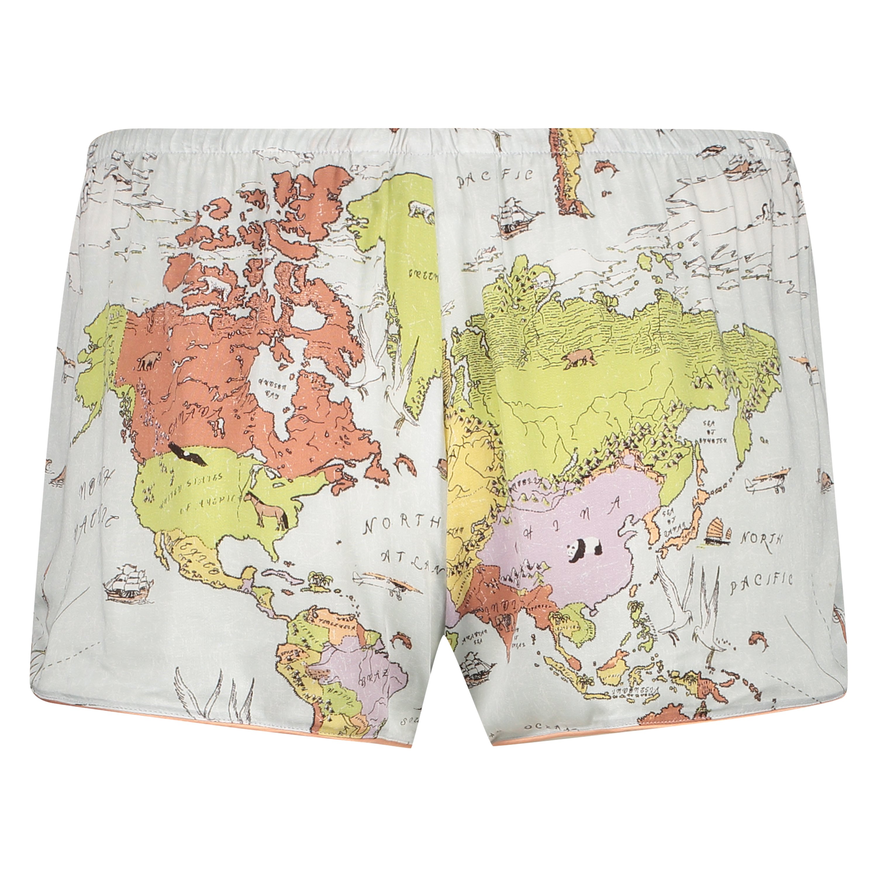 Szorty piżamowe, Niebieski, main