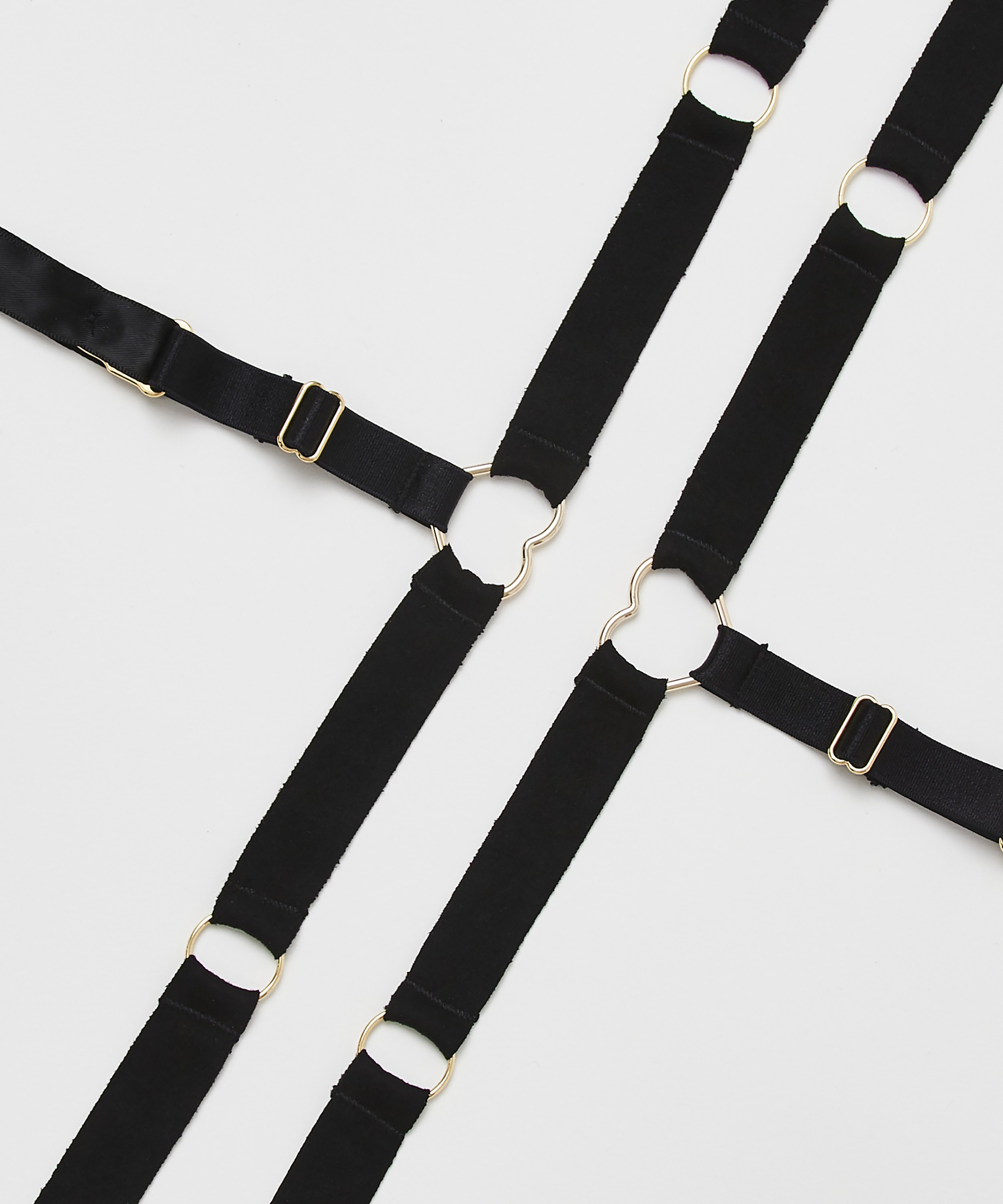 Private Suspender Cuffs, Czarny, main