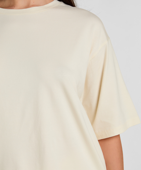 Pyjama Top Loose, Biały