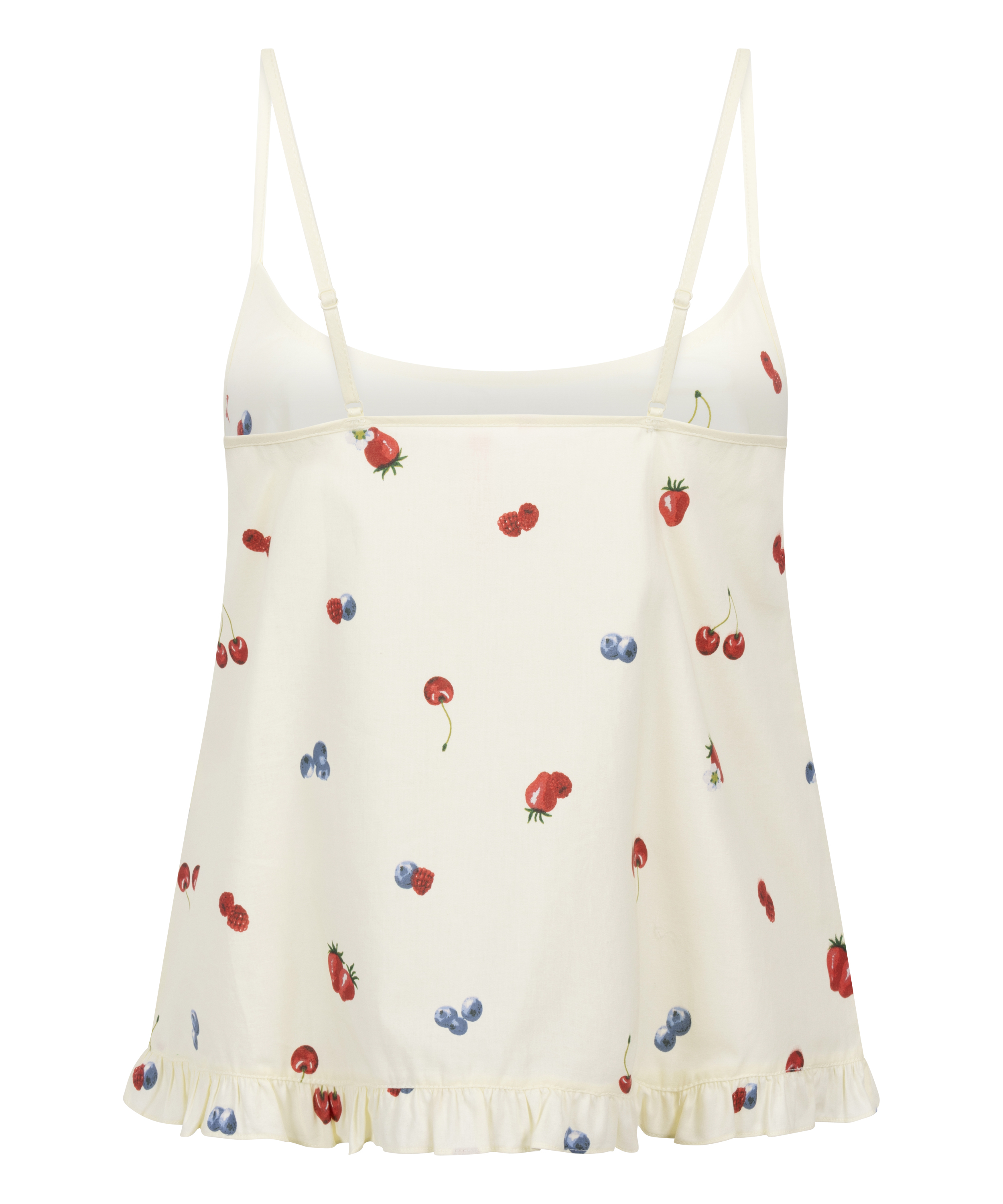 Tkany top na ramiączkach, Żółty, main