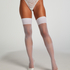 15 Den Pończochy samonośne Bow Backseam, Biały