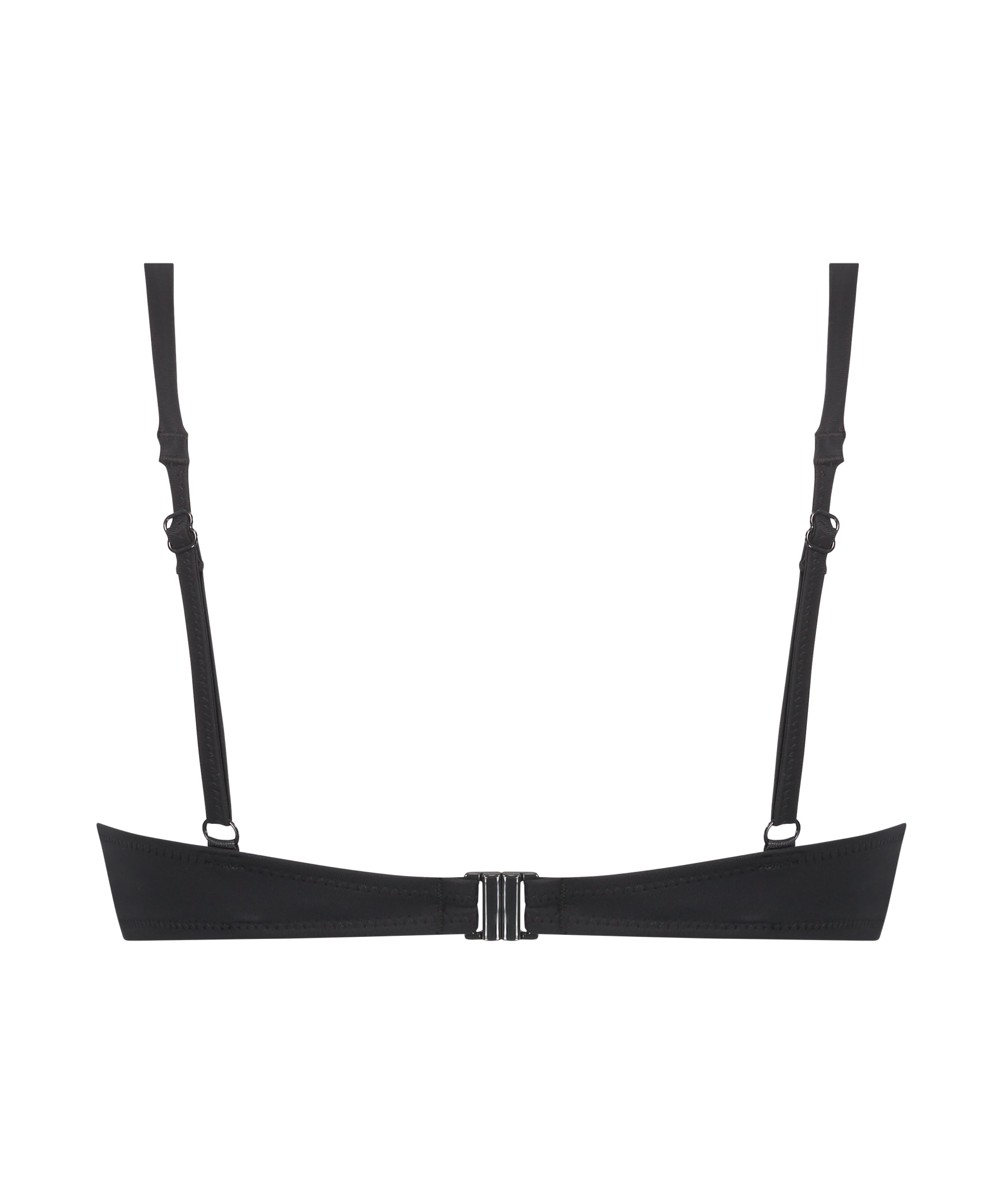 Biustonosz bikini z fiżbinami i wyści&oacute;łką Luxe, Czarny, main