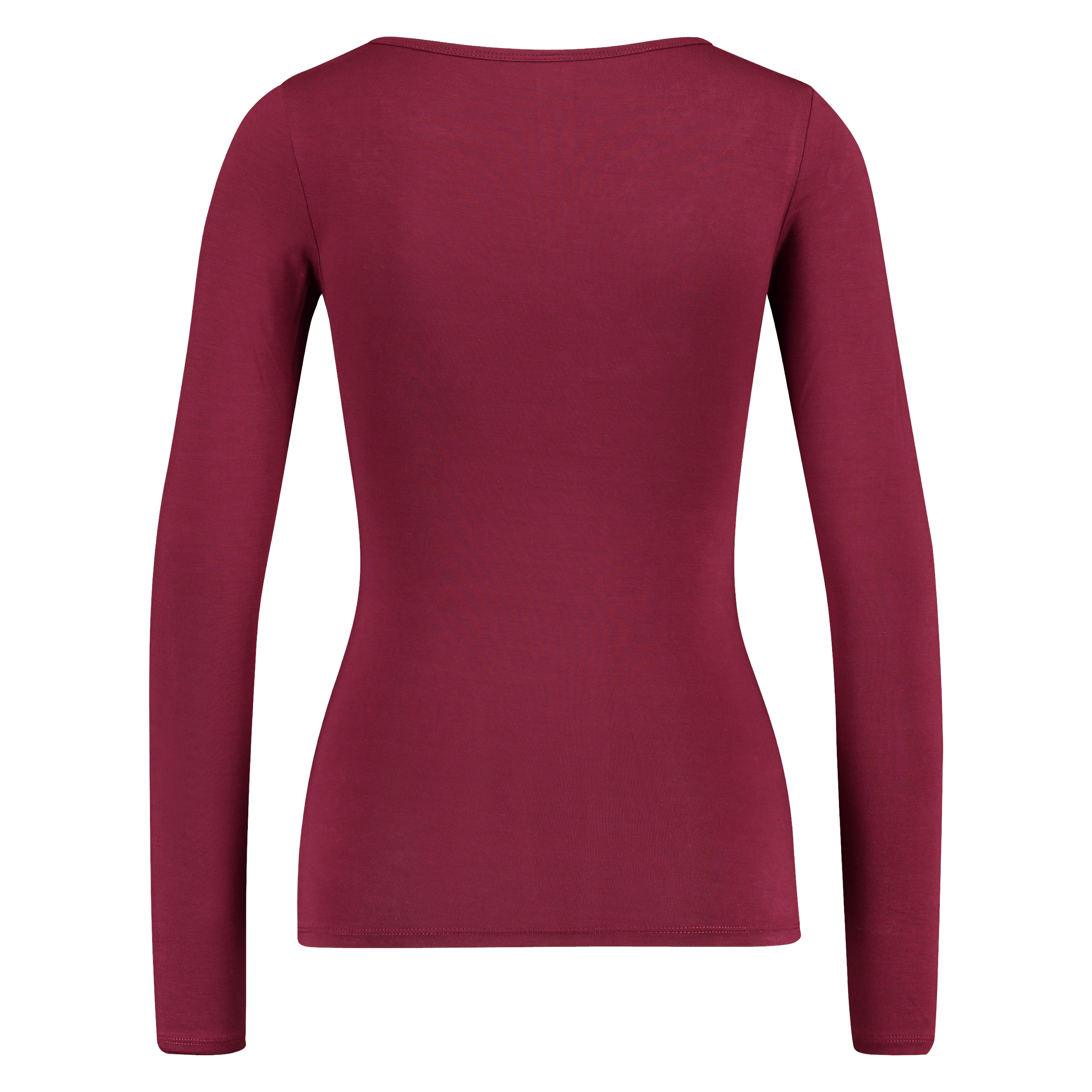 Top v-neck lace, Czerwony, main