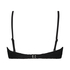 Szydełkowy usztywniany stanik bikini typu bandeau, Czarny