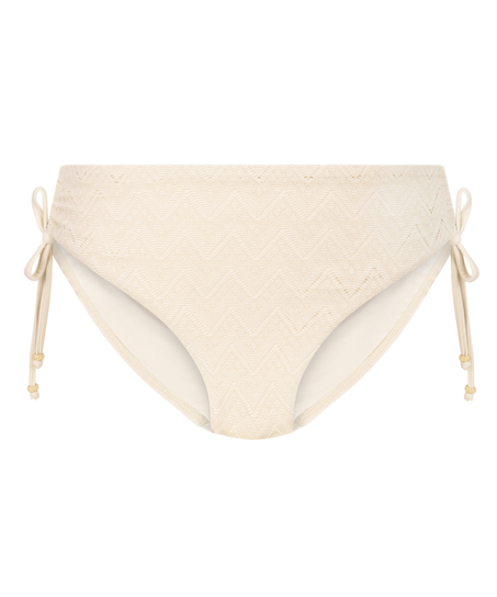 Szydełkowy d&oacute;ł od bikini Crochet, Biały