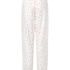Prążkowane spodnie piżamowe, Biały