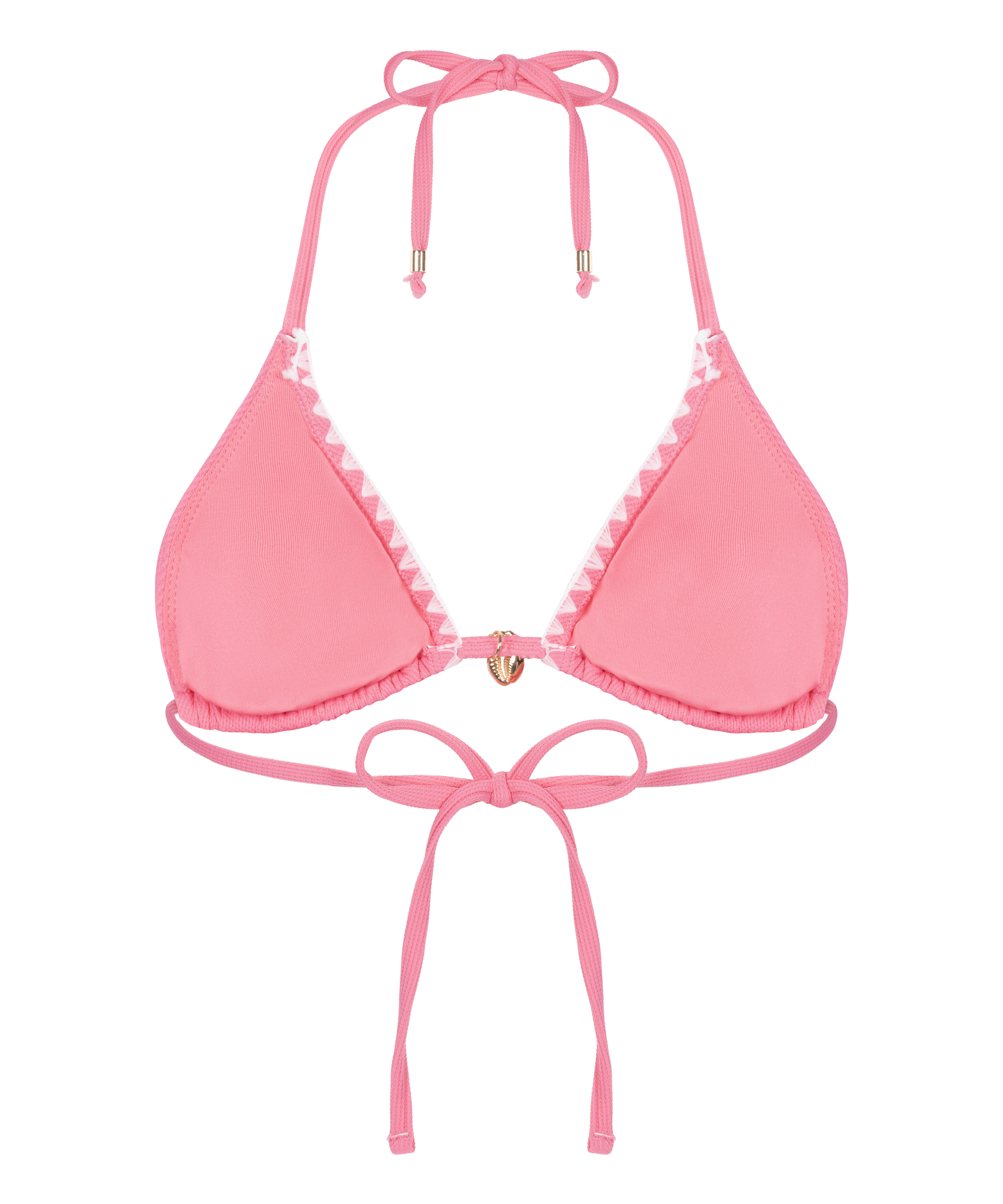 Tr&oacute;jkątny Top Bikini Palma, R&oacute;żowy, main
