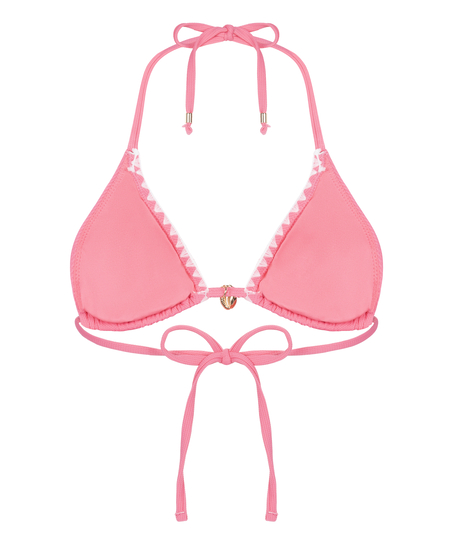 Tr&oacute;jkątny Top Bikini Palma, R&oacute;żowy