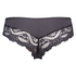 Ruched lacey brazilian micro contrast, Szary