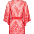 Kimono z koronką Isabelle, Czerwony