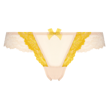 Koronkowe brazyliany Crystal, Ż&oacute;łty