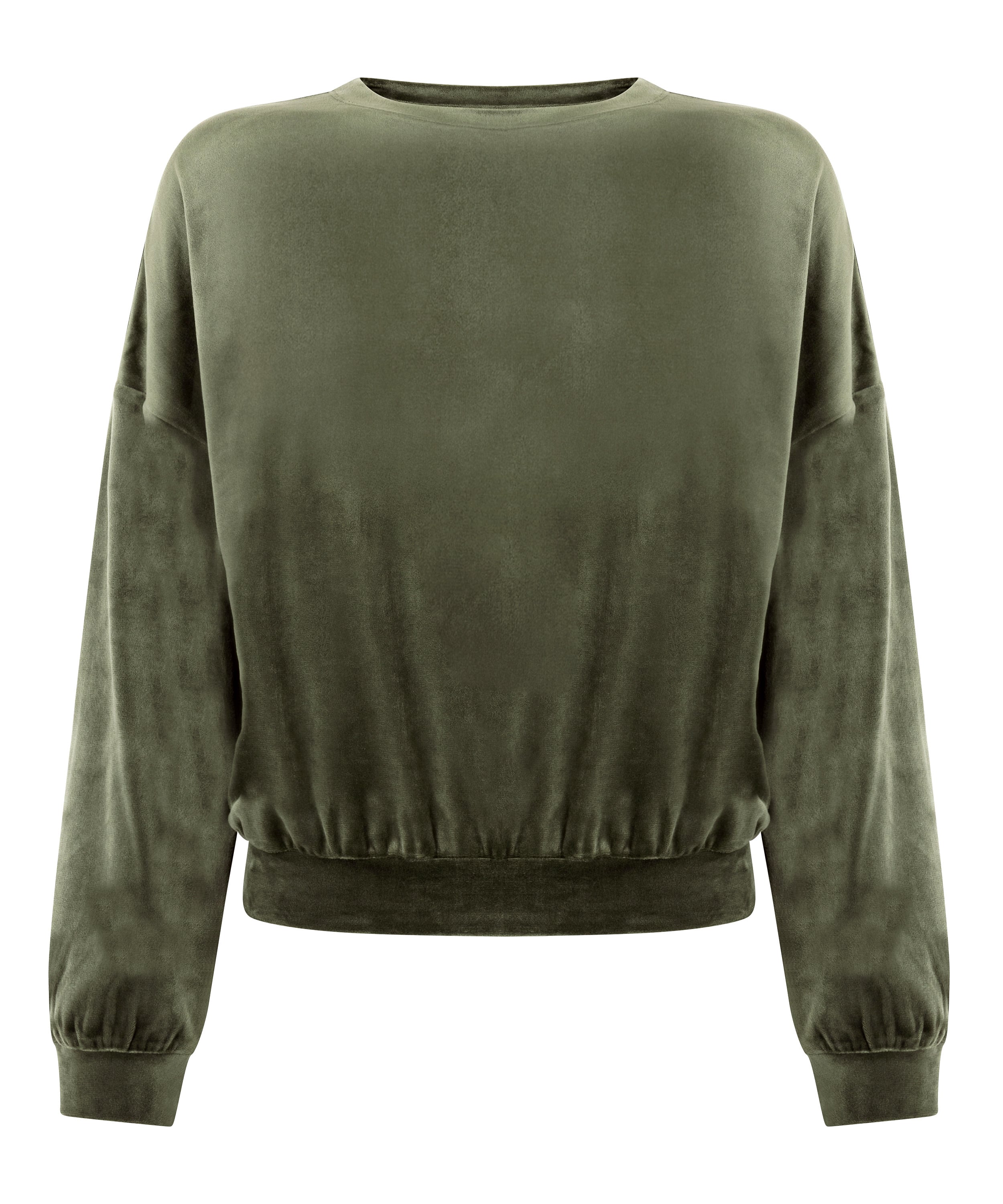 Welurowy top, Zielony, main