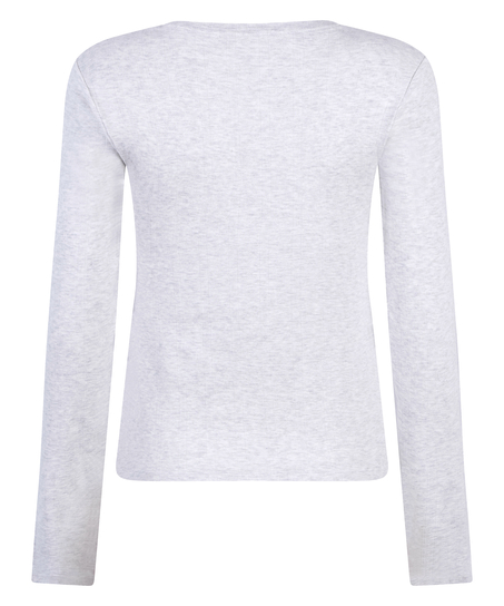 Top od piżamy Pointelle, Szary