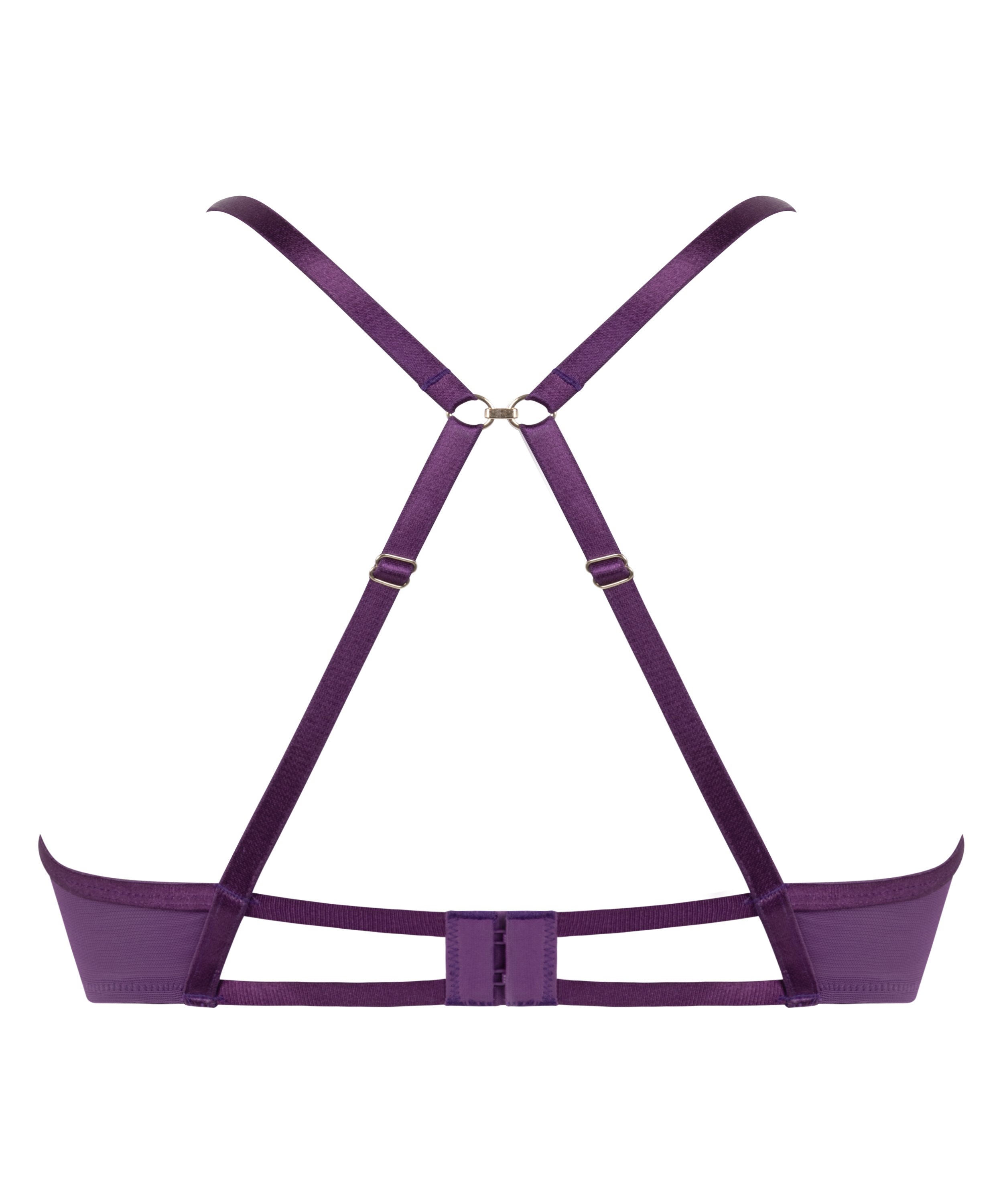 Nieusztywniany biustonosz z fiszbinami Cinnamon, Fioletowy, main