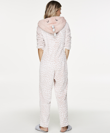 Novelty Fleece Onesie, Różowy